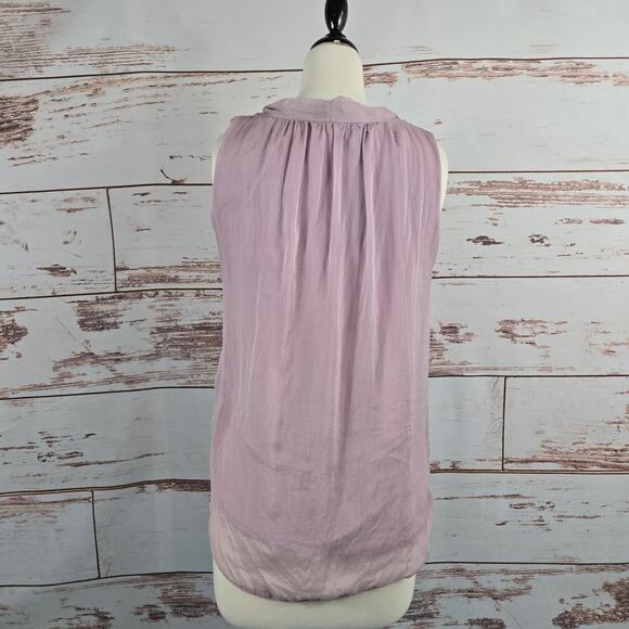 Carla Conti Silk Sleeveless Top Dusty Pink Size Small - Picture 3 of 6
